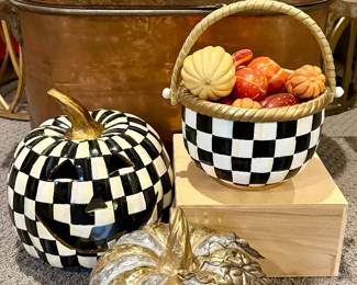 Mackenzie Childs Pumpkins and Decor