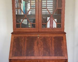 Drop Leaf Secretary with Bookshelf
