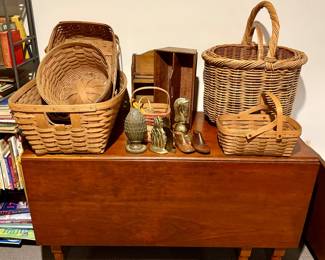 Drop Leaf Table and LOTS of Baskets!