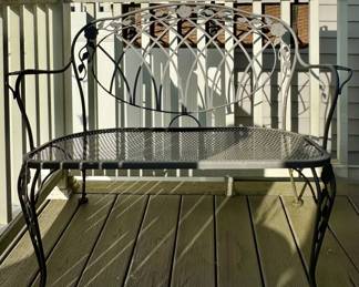 Wrought Iron Loveseat