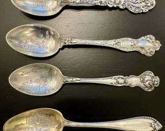 Sterling Silver Souvenir Spoons