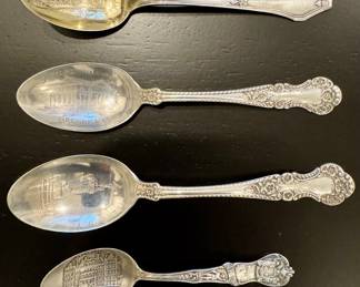Sterling Silver Souvenir Spoons