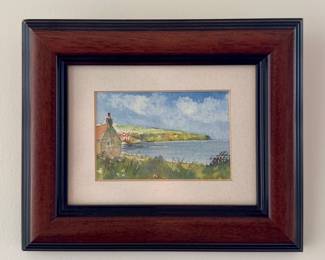 "Bay From Brickyard Cottage" Watercolor