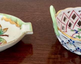 Herend Ashtray & Basket
