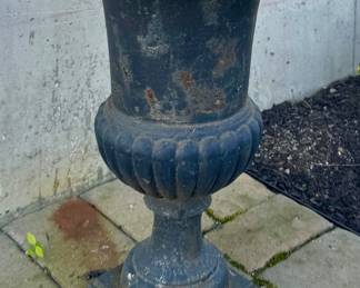 (2) Cast Iron Planters