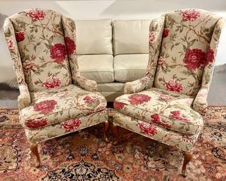 (4) Upholstered Armchairs