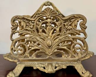 Bradley & Hubbard Brass Letter Holder