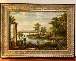 Extra Large Oil Painting, J. Didley