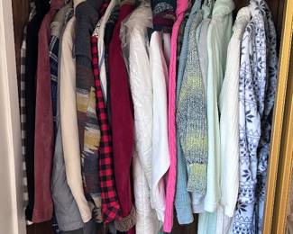 Men Clothing (Medium - Large, Size 10 Shoes) Women's Clothing (Small, Size 9.5 Shoes)