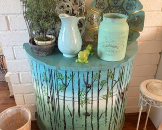 Hand Painted Cabinet