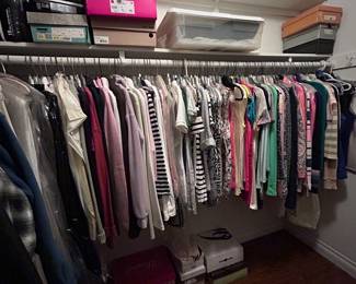 Men Clothing (Medium - Large, Size 10 Shoes) Women's Clothing (Small, Size 9.5 Shoes)