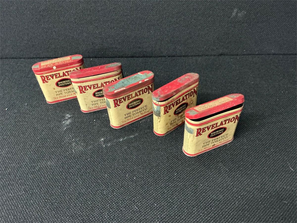 Vintage Revelation Pipe Tobacco Tins