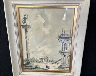 Framed European Painting