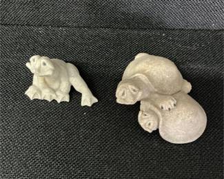 2 Quarry Critters Turtles Figurines