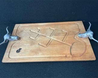 Steer Head Meat Cutting Board