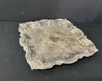 silverplate square tray