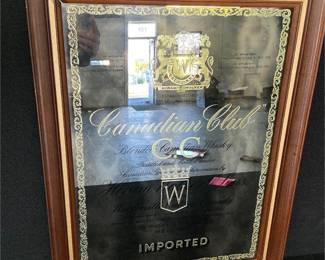 Canadian Club Mirrored Sign