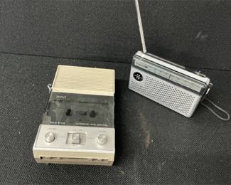 Vtg RCA Solid State Recorder and Panasonic Radio
