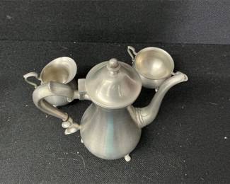 pewter coffee service