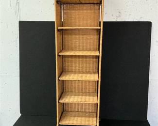 wicker shelf