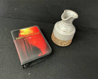 audible Bible and pottery