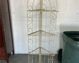 folding metal corner shelf