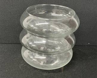 Stackable glass bowls
