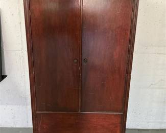 vintage dark wood wardrobe