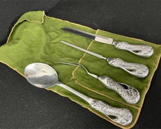 Bruce Fox Design Turkey Handle Serving Set