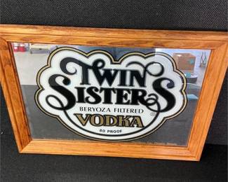 Twin Sisters Vodka Wall Mirror