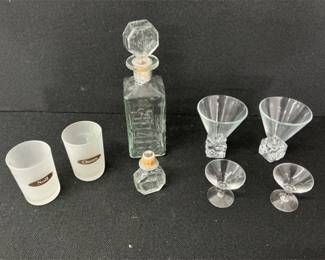 glass bar items
