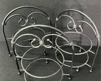 Iron Buffet Server Plate Holders