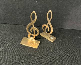 Brass Musical Bookends