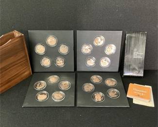 African Trophy Animal Collector Coins
