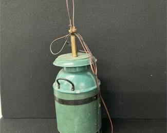 Vintage milk can lamp