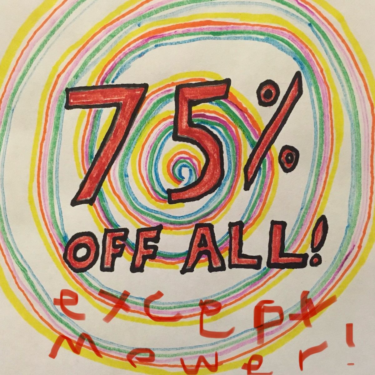 OK guys… We are officially at 75% off of everything that remains. The only exception is the lawnmower… I have been authorized to take $1000 for it, but I cannot go any lower at all. Don’t forget that we are cash only we open at 1 o’clock today Bring trucks, trailers, friends, cash, & smiles.