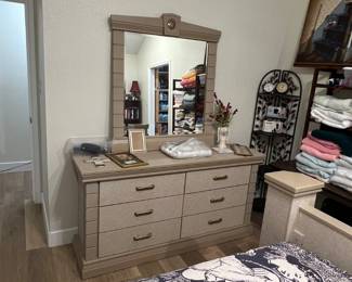Matching dresser with mirror for bedroom set!