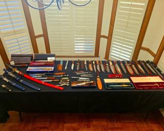 LARGE knife and sword collection - antique, vintage and more