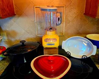 Kitchenware, Corningware, Le Crueset, Nambe, Fiesta, and more
