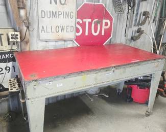 Shop Table and Garage Items