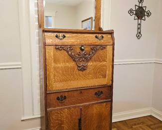 Antique Mirrored Chest