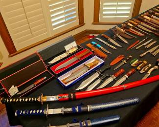 LARGE knife and sword collection - antique, vintage and more