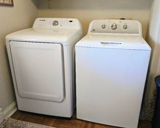Samsung Dryer, GE Washing Machine