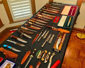 LARGE knife and sword collection - antique, vintage and more