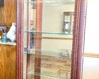 Glass display case
