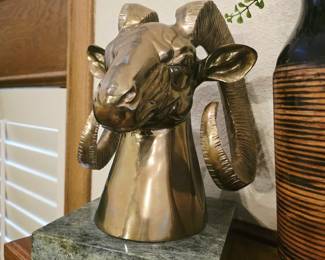 Brass Ram Head