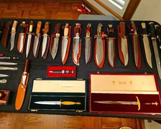 LARGE knife and sword collection - antique, vintage and more