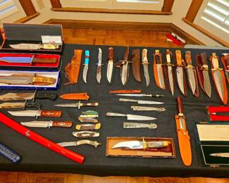 LARGE knife and sword collection - antique, vintage and more