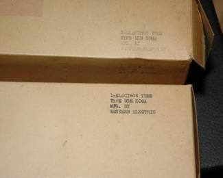 WESTERN ELECTRIC TUBES