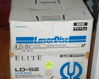PIONEER LASER DISC PLAYERS, WITH ORIGINAL BOXES